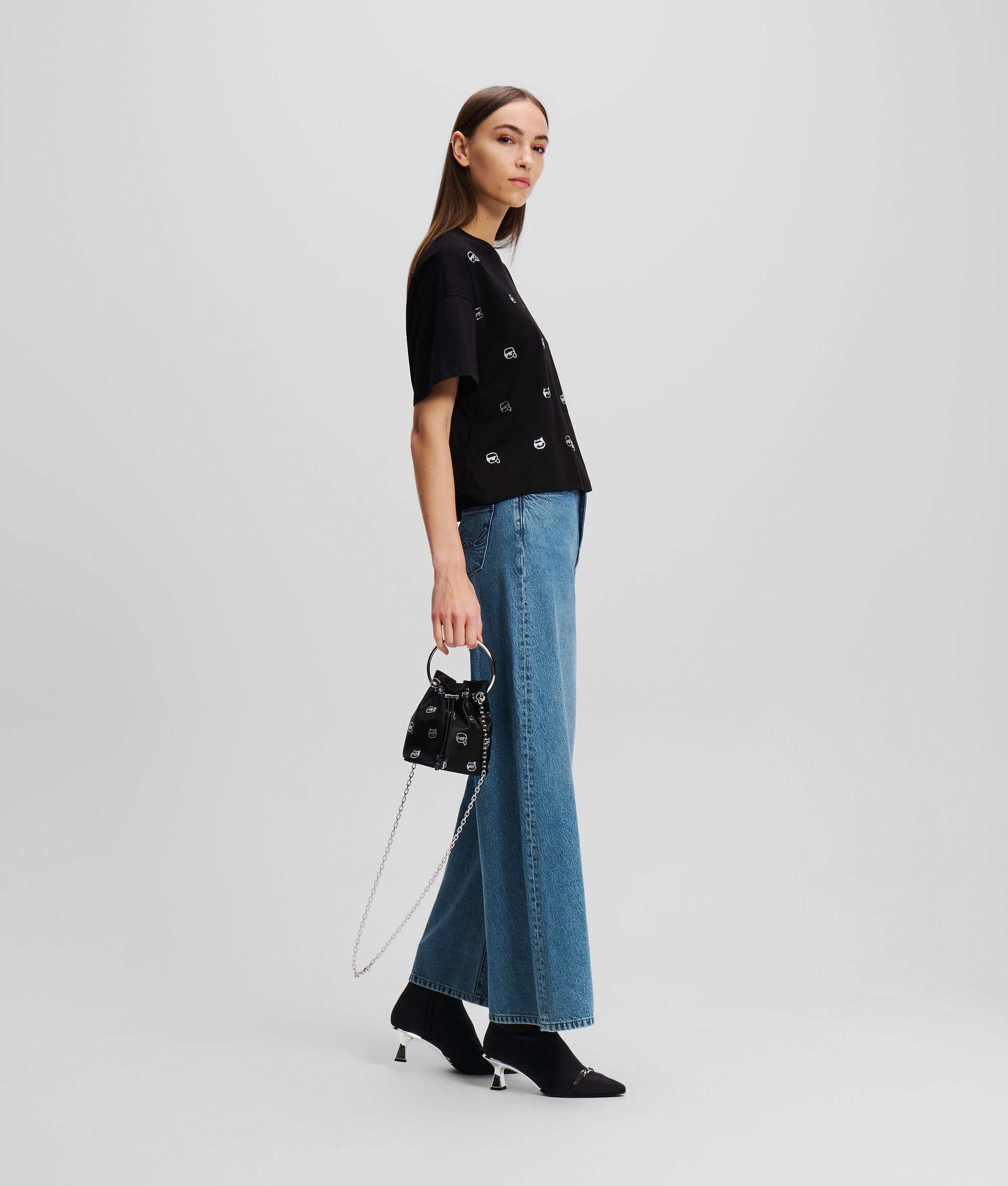 (image for) Compact MID-RISE WIDE-LEG JEANS